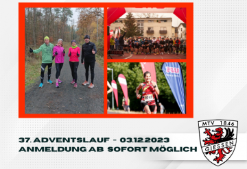 37. Adventslauf - Anmeldungen ab sofort möglich